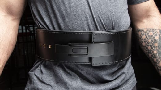 ROGUE BLACK LEVER BELT 13MM - 4&quot; Sサイズ Rogue Black Leather 13mm - 4